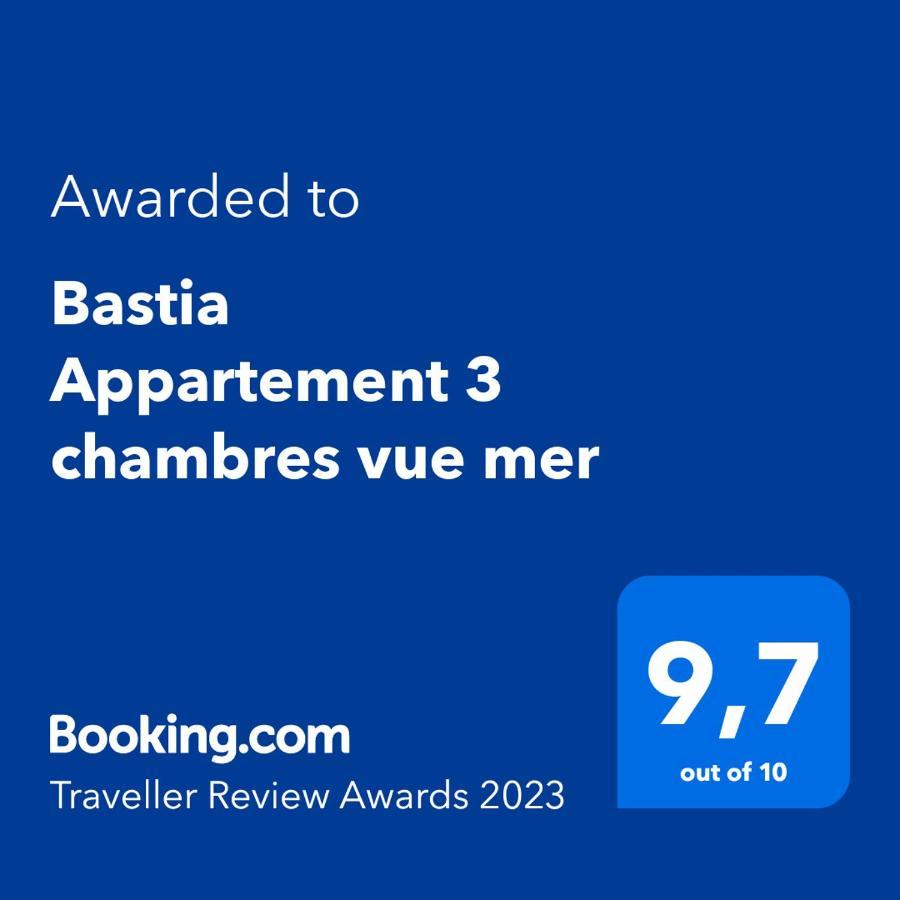 Bastia Appartement 3 Chambres Vue Mer エクステリア 写真